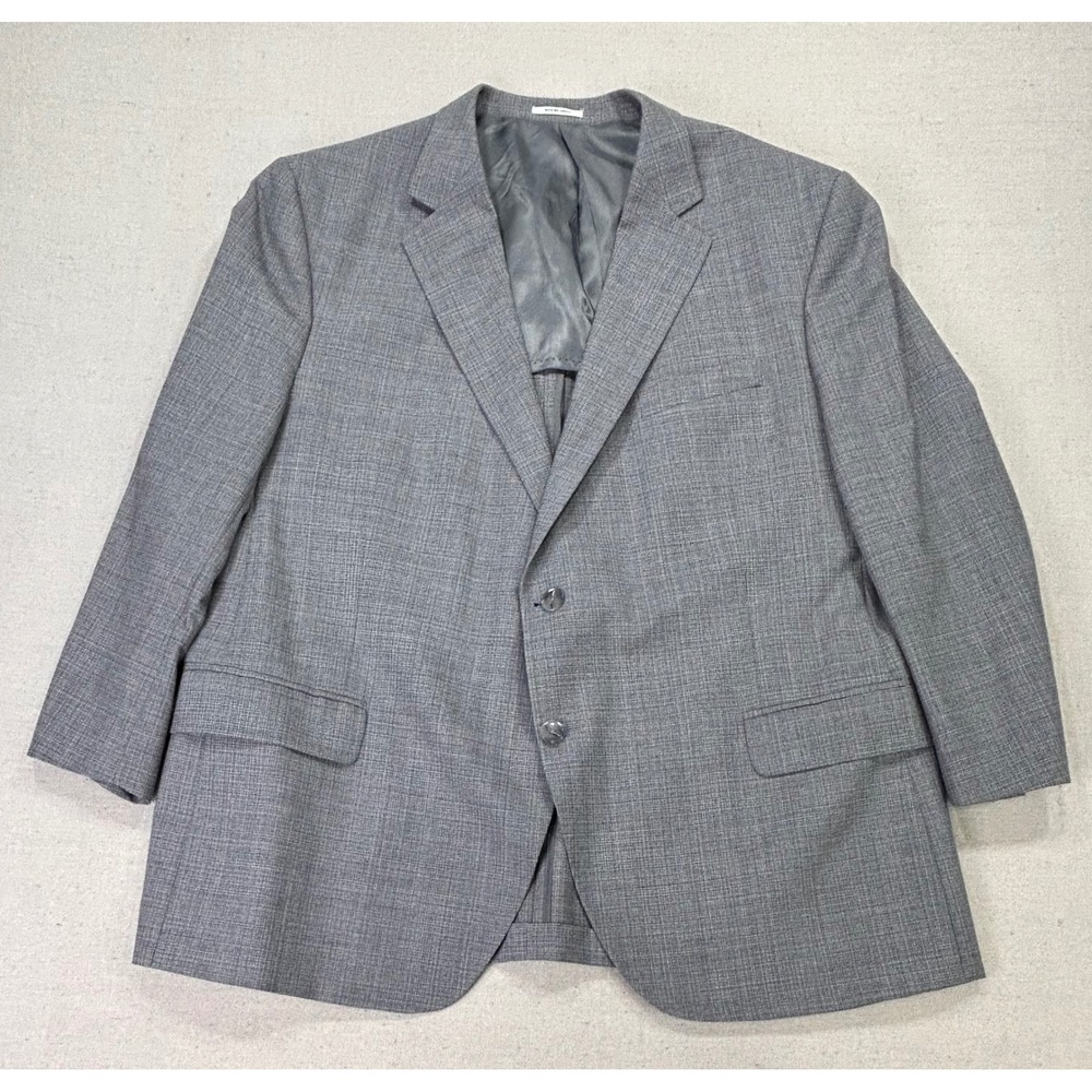 Peter Millar Men 50R UnStructured 100% Wool Sharkskin 2 Button Blazer Sport Coat